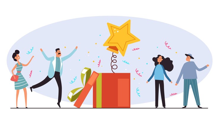 reward-gift-people-with-box-present-isolated-concept-vector-flat-graphic-design-illustration_133260-10364